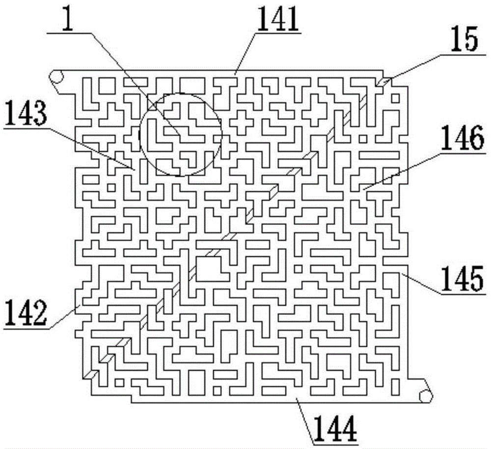 Proton exchange membrane fuel cell bipolar plate based on labyrinth-baffle-plate-structured flow field