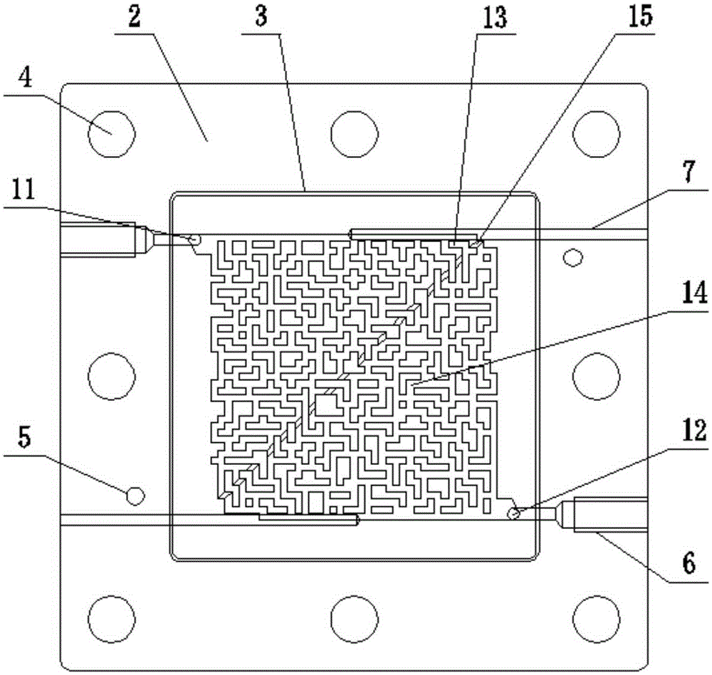 Proton exchange membrane fuel cell bipolar plate based on labyrinth-baffle-plate-structured flow field