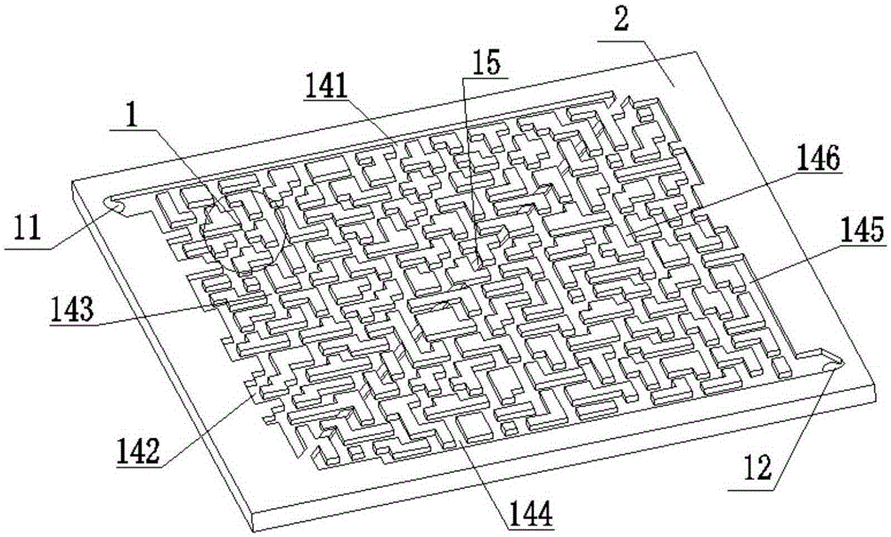 Proton exchange membrane fuel cell bipolar plate based on labyrinth-baffle-plate-structured flow field