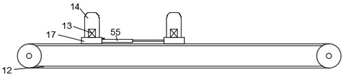 A paint spraying device for the production of combined wardrobes