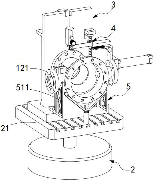 A special processing and positioning device for valve body