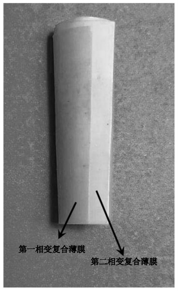 Flexible thermal diode and preparation method and application thereof