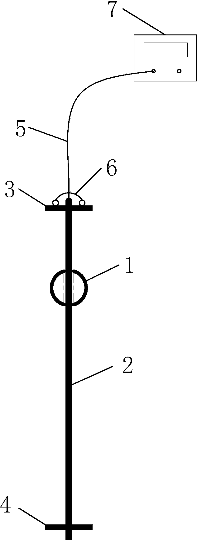 Device and setting method for measuring underground water level of vacuum drainage prepressing sealing membrane