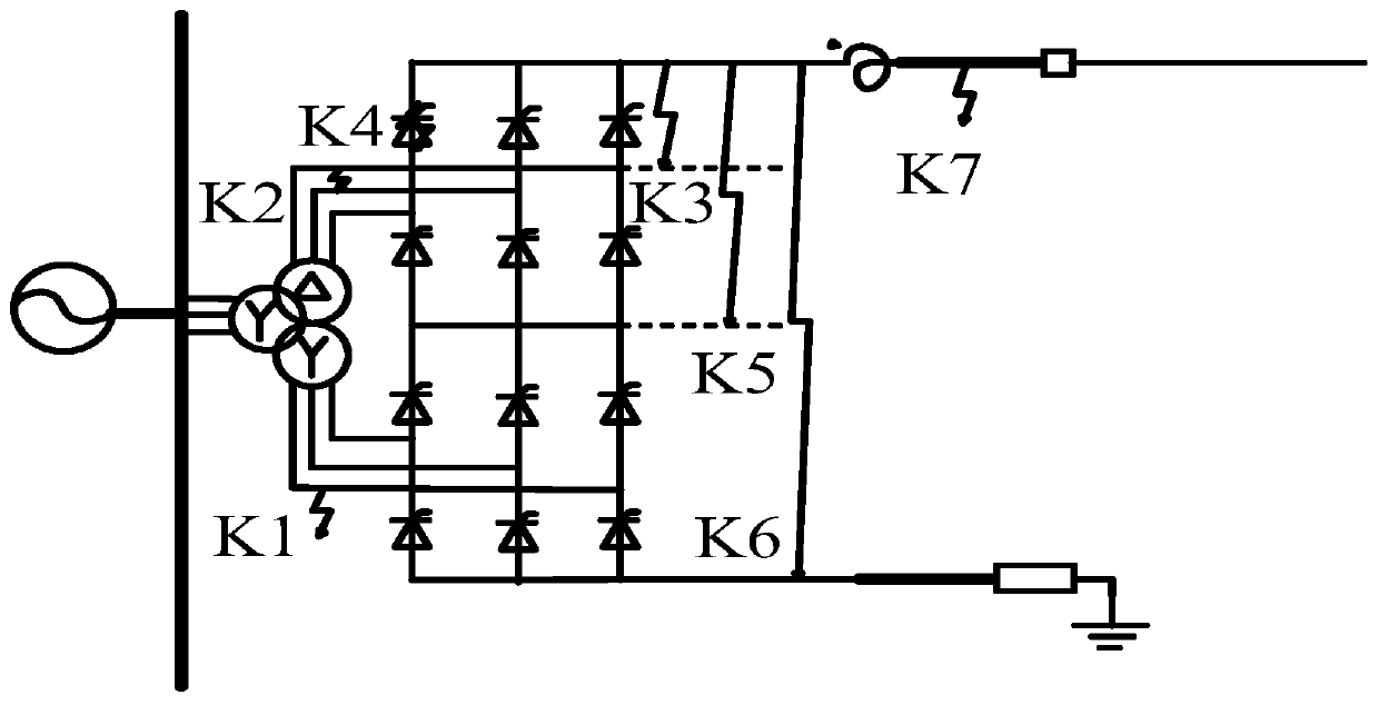 High-voltage DC transmission line protection method based on waveform similarity of traveling waves