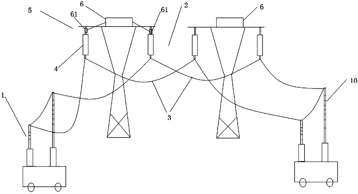 A self-heating deicing system for high-voltage transmission lines