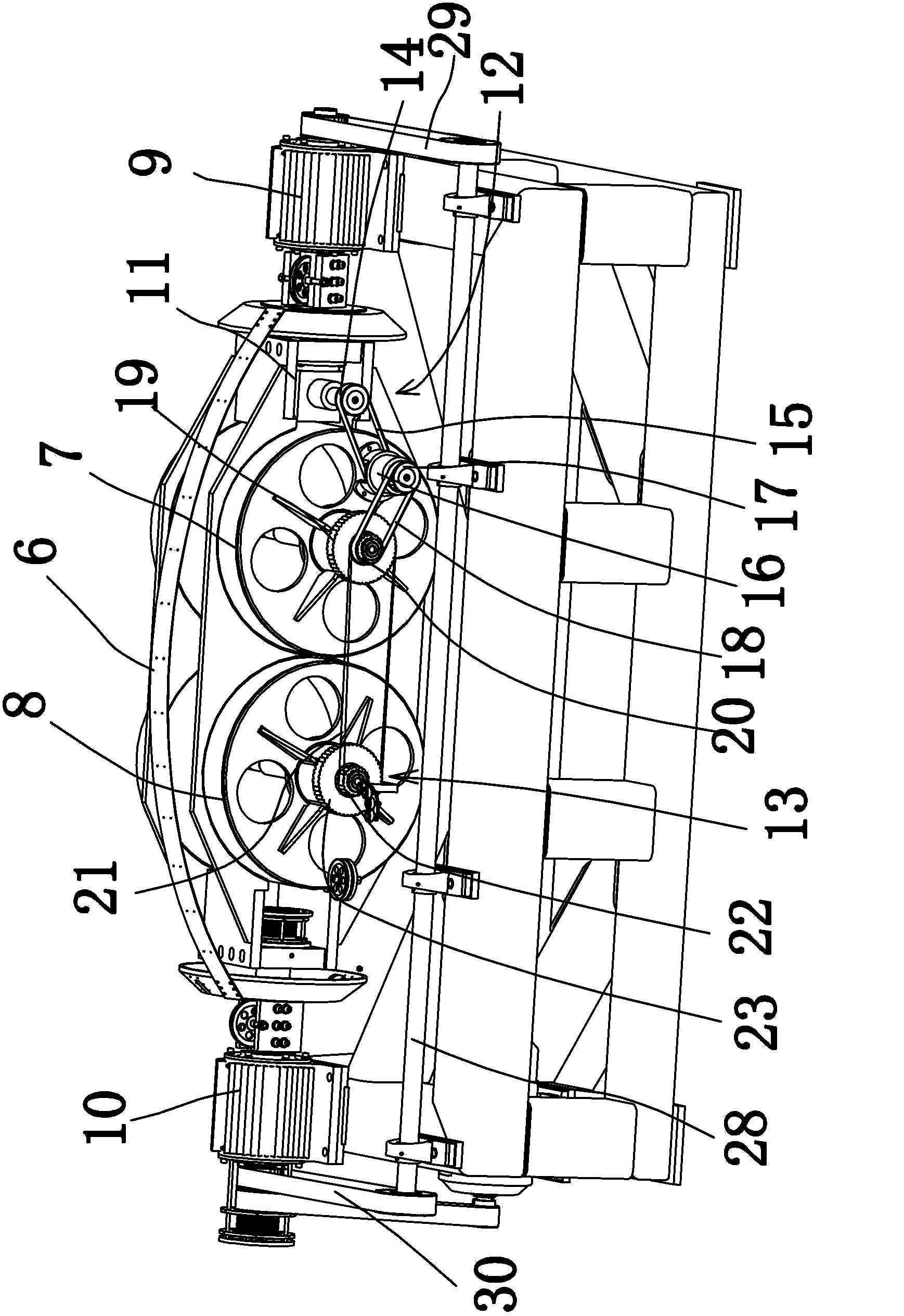 Improved structure of pay-off assembly of pair twisting machine