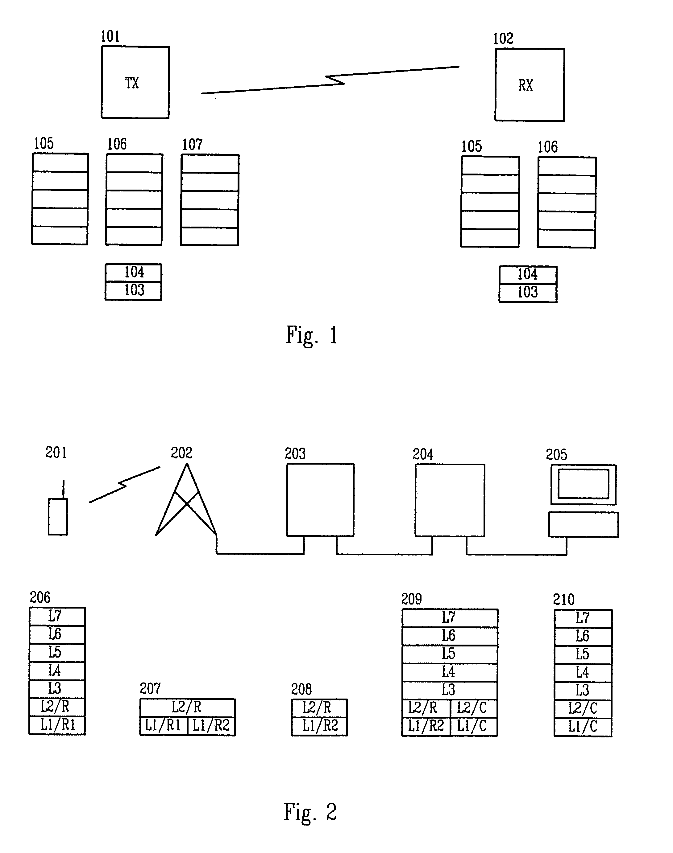 Method for informing layers of a protocol stack about the protocol in use