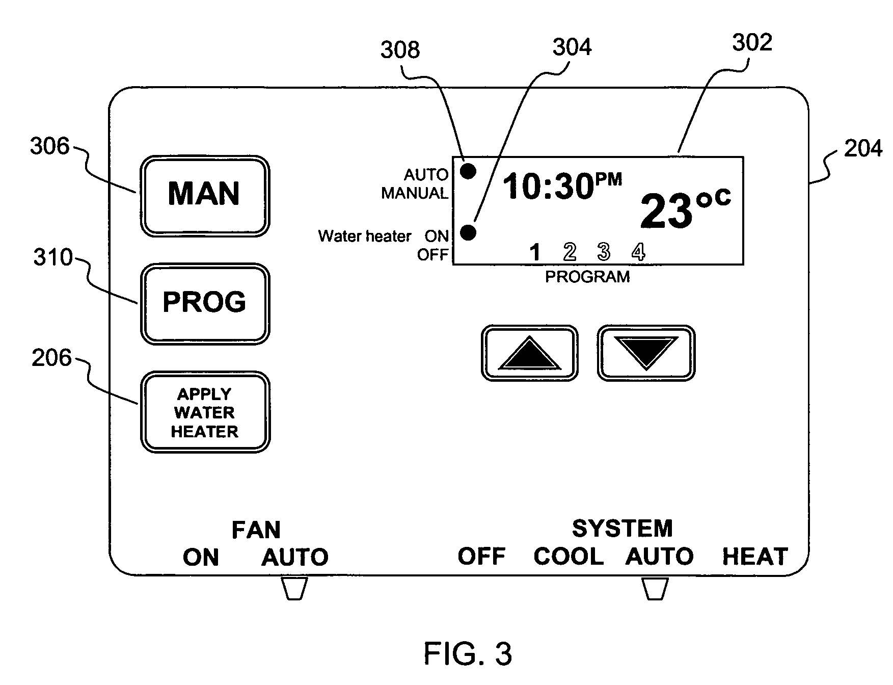 Set-back control for both HVAC and water heater via a single programmable thermostat