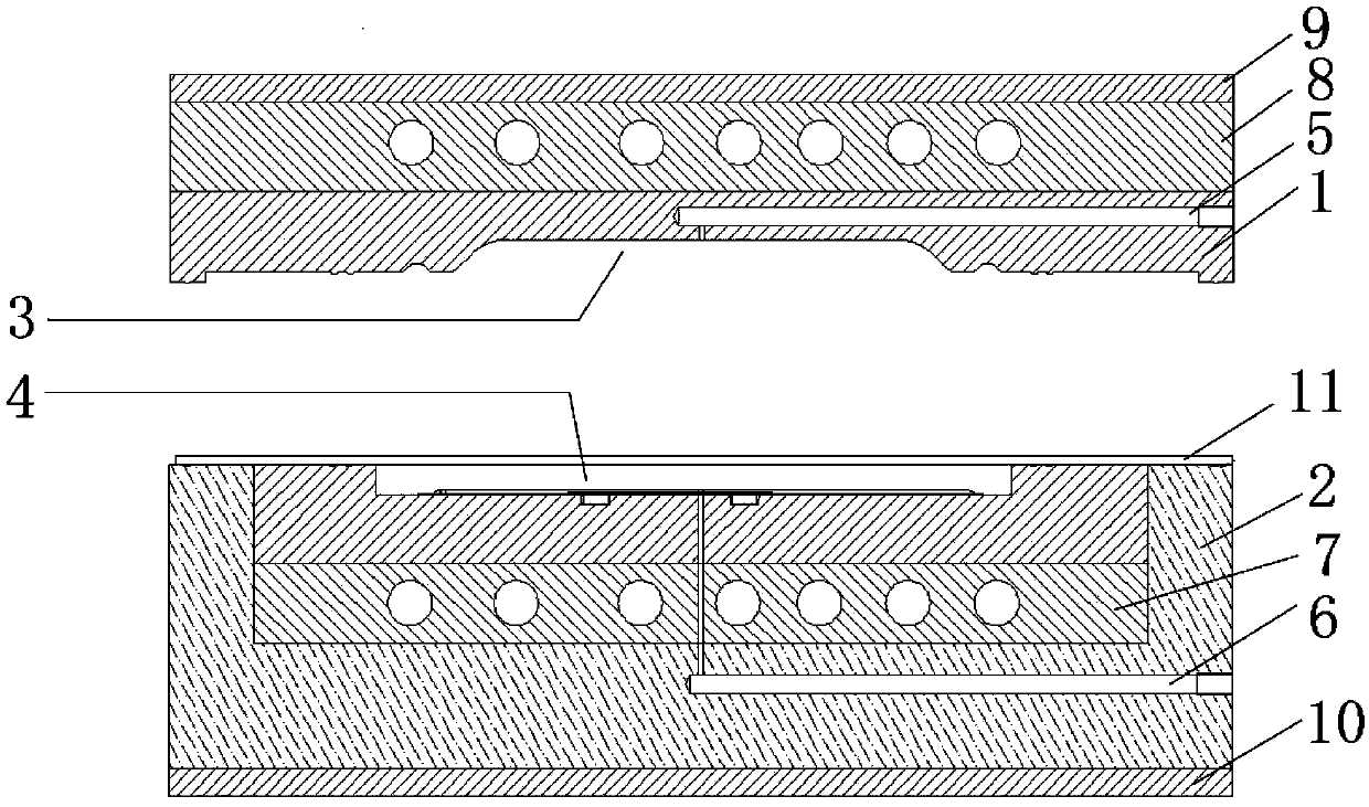 Super-plastic forming die and method thereof