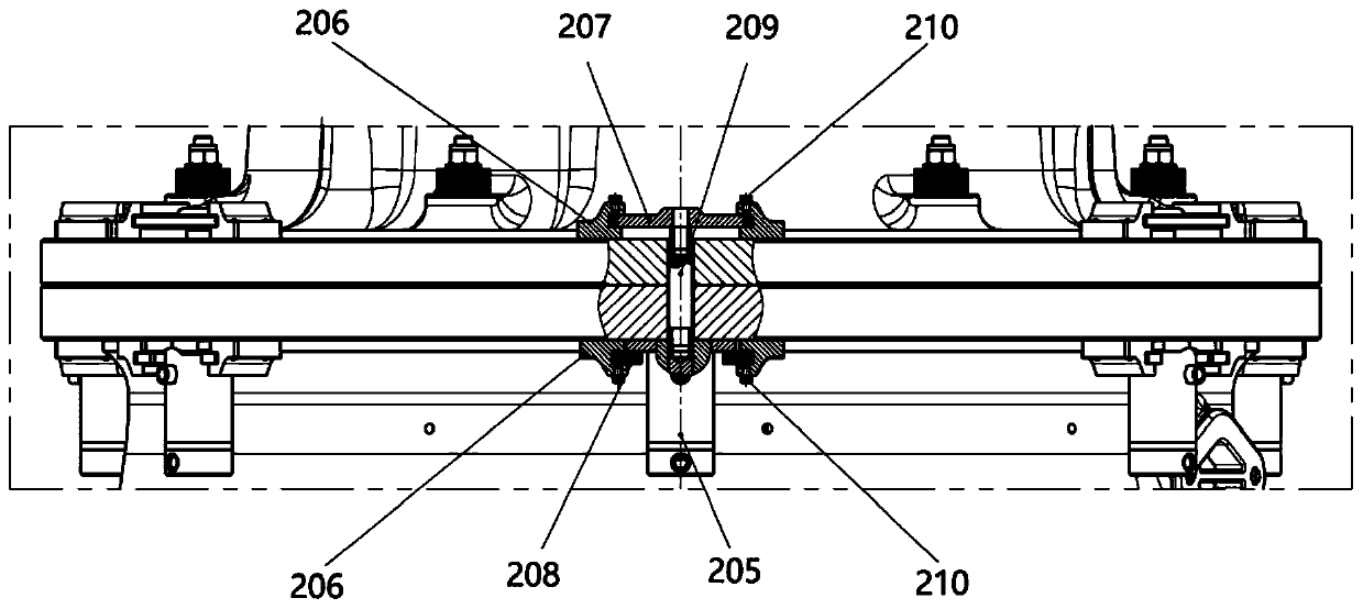 Maintenance mechanism for frame of single-cylinder hydraulic cone crusher