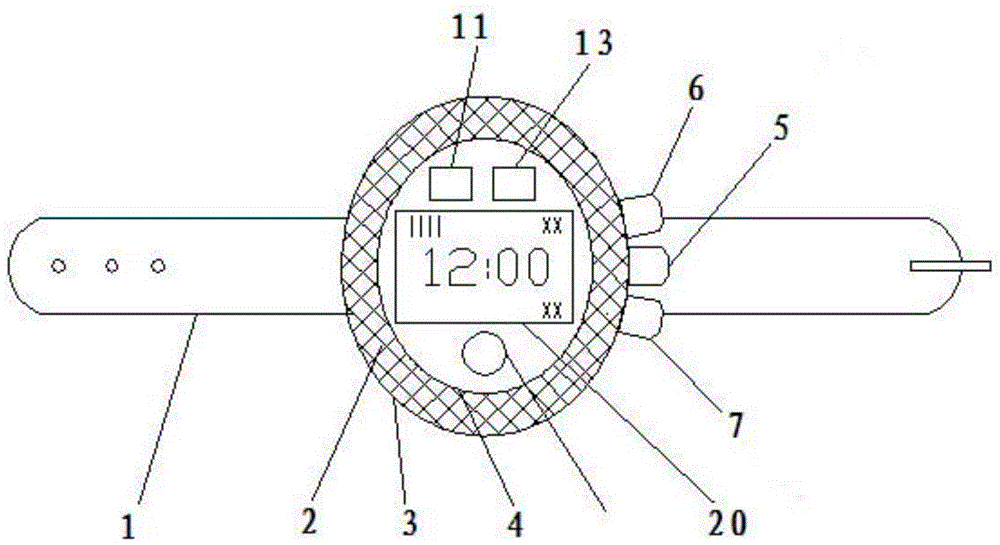 Solar watch with positioning alarm function