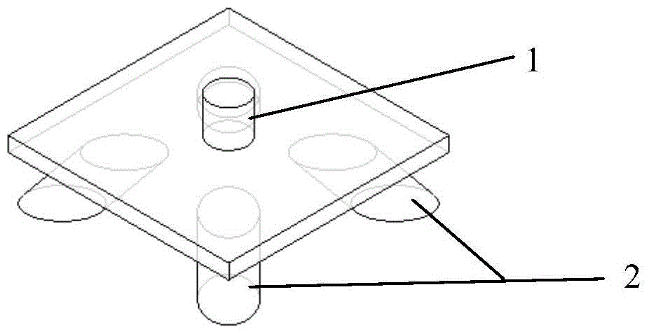 A method for preparing a pyramid-shaped composite material three-dimensional lattice sandwich structure