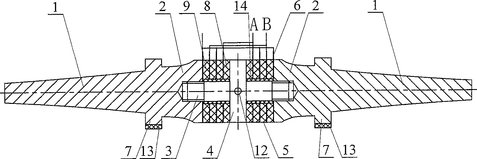 Sandwich transducer type longitudinal and bending linear ultrasound motor with frequency-modulating variable-amplitude rod