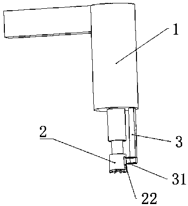 Concrete carbonization depth detection device