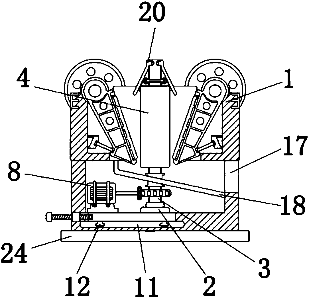 Double-cavity compound pendulum jaw crusher