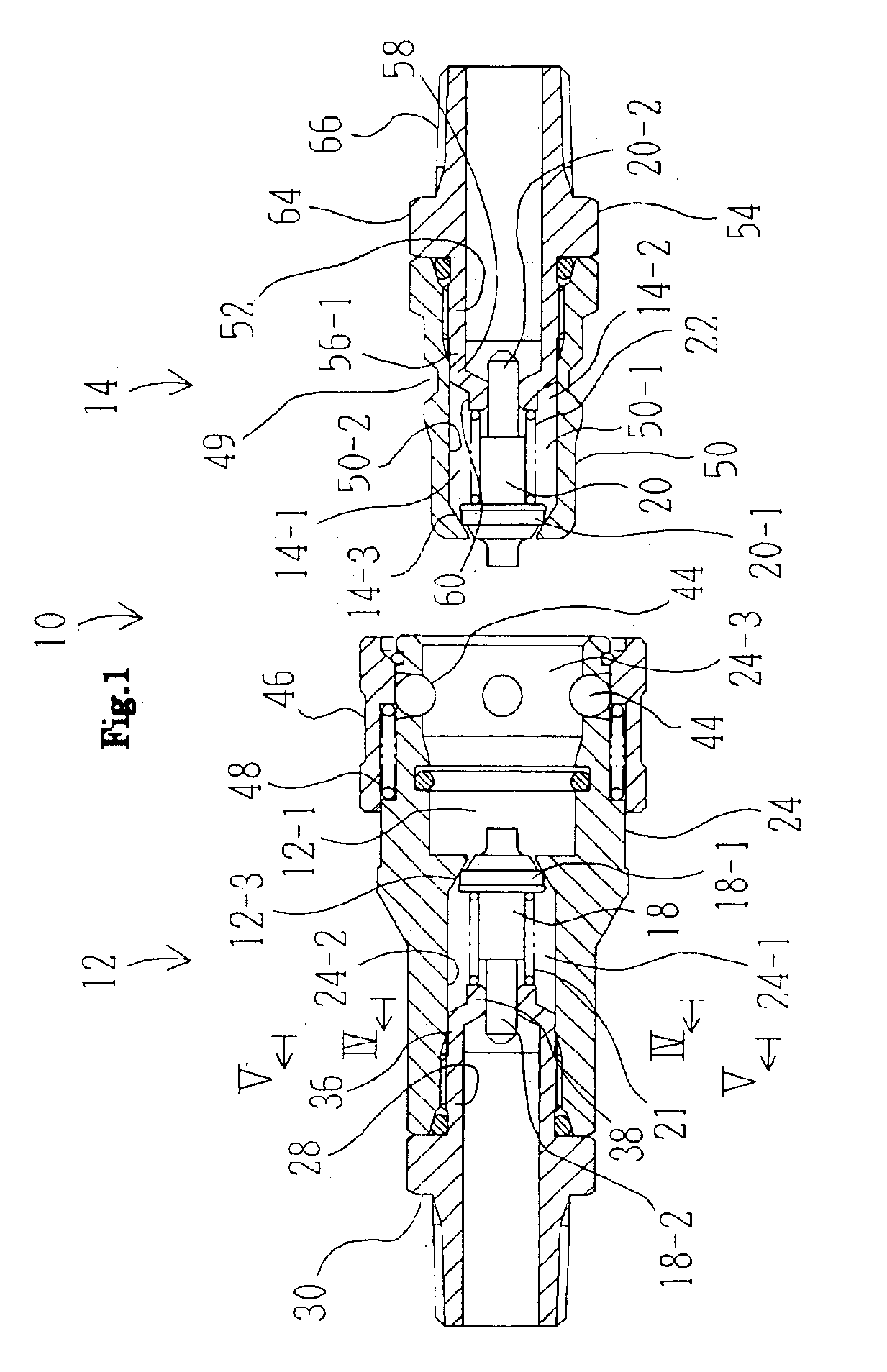 Female and male couplers of pipe coupling