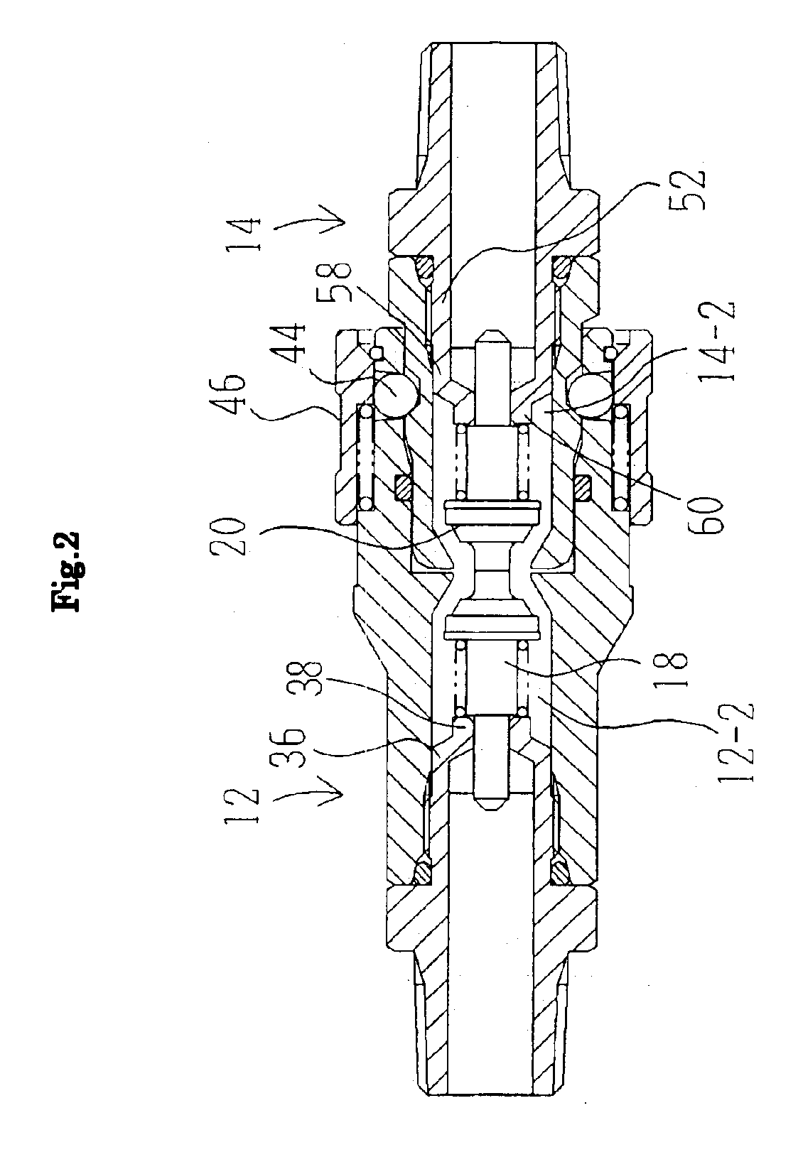 Female and male couplers of pipe coupling