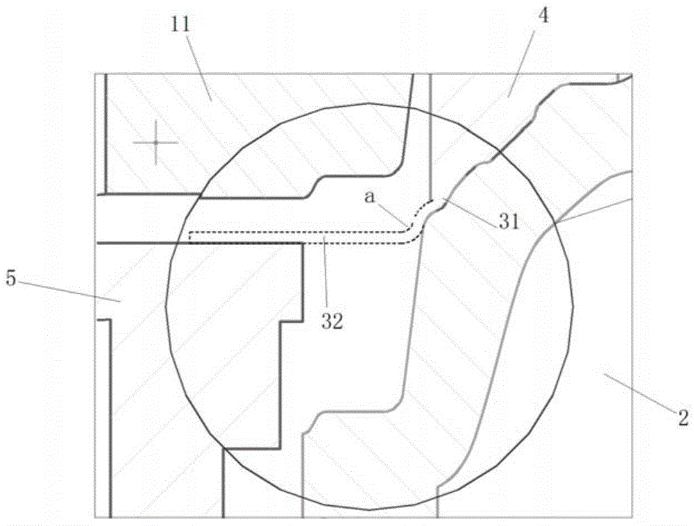 Workpiece flange forming method and mould