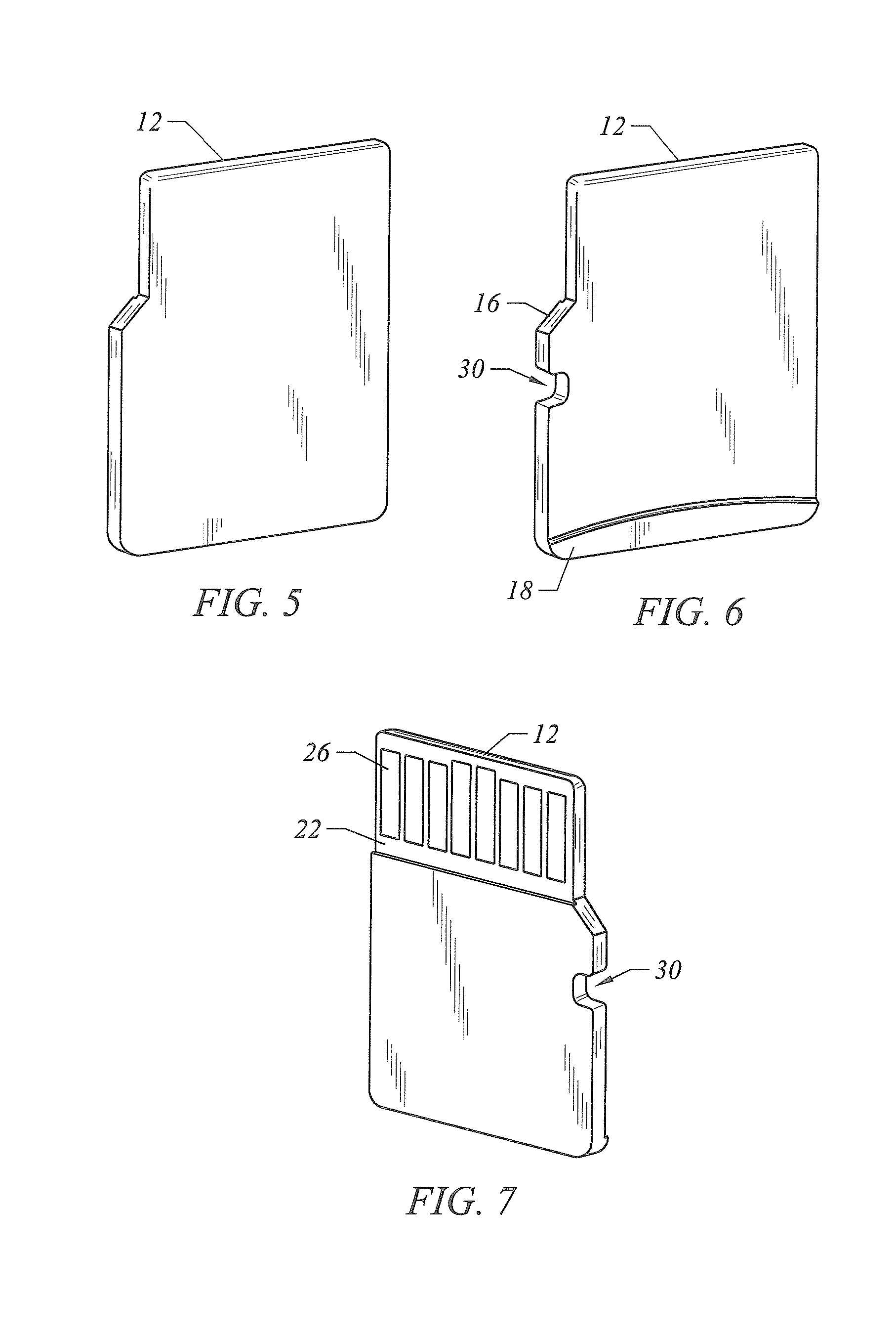 Peripheral card with hidden test pins