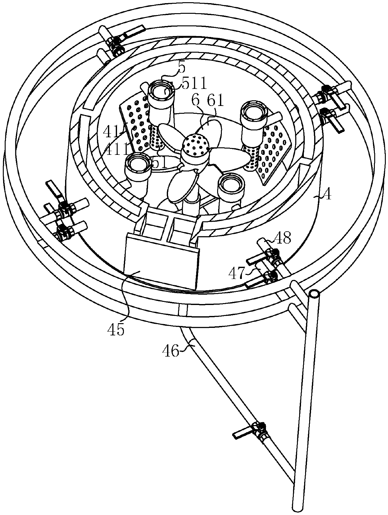 A thermal cracking treatment device and method for high-moisture garbage