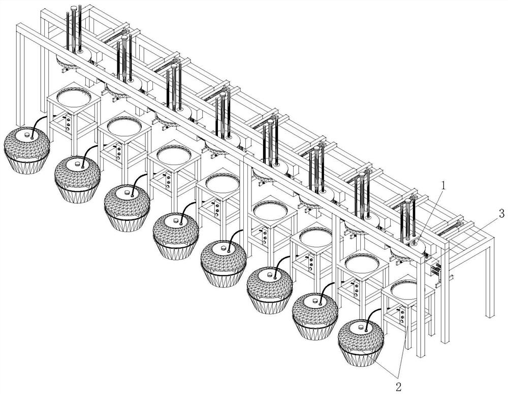 Automatic production line for nickel hydrazine nitrate primary explosive