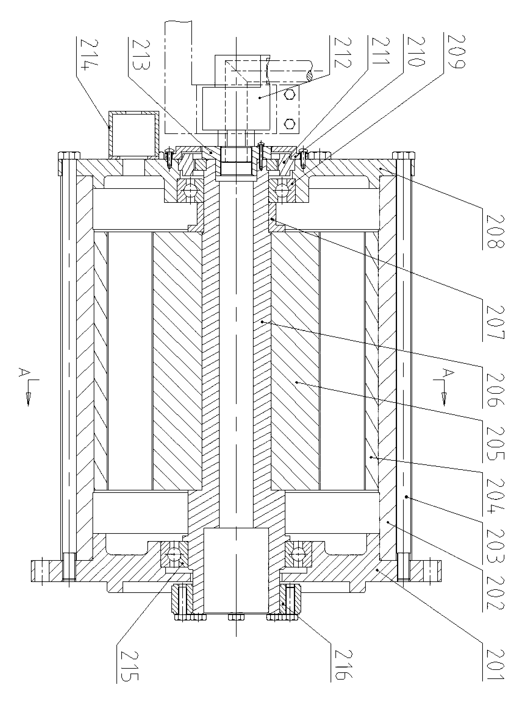 Servo direct-driven power head for press machine