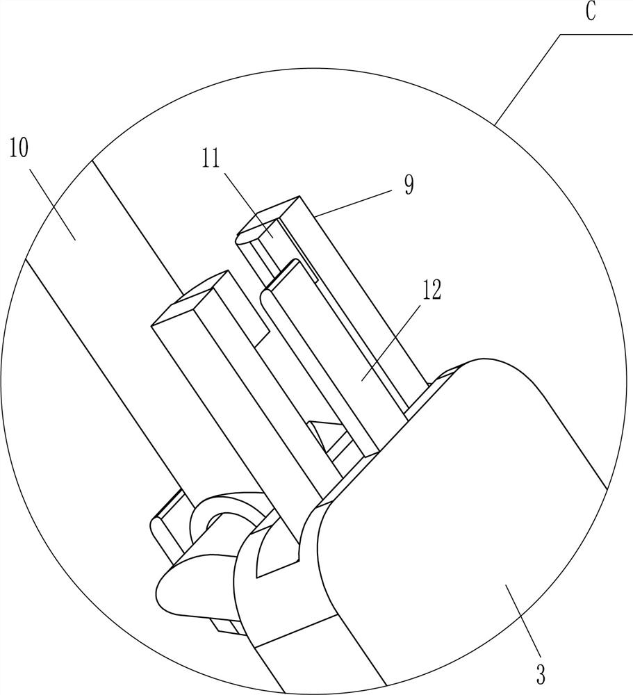 A device for cleaning loose ballast around blast holes