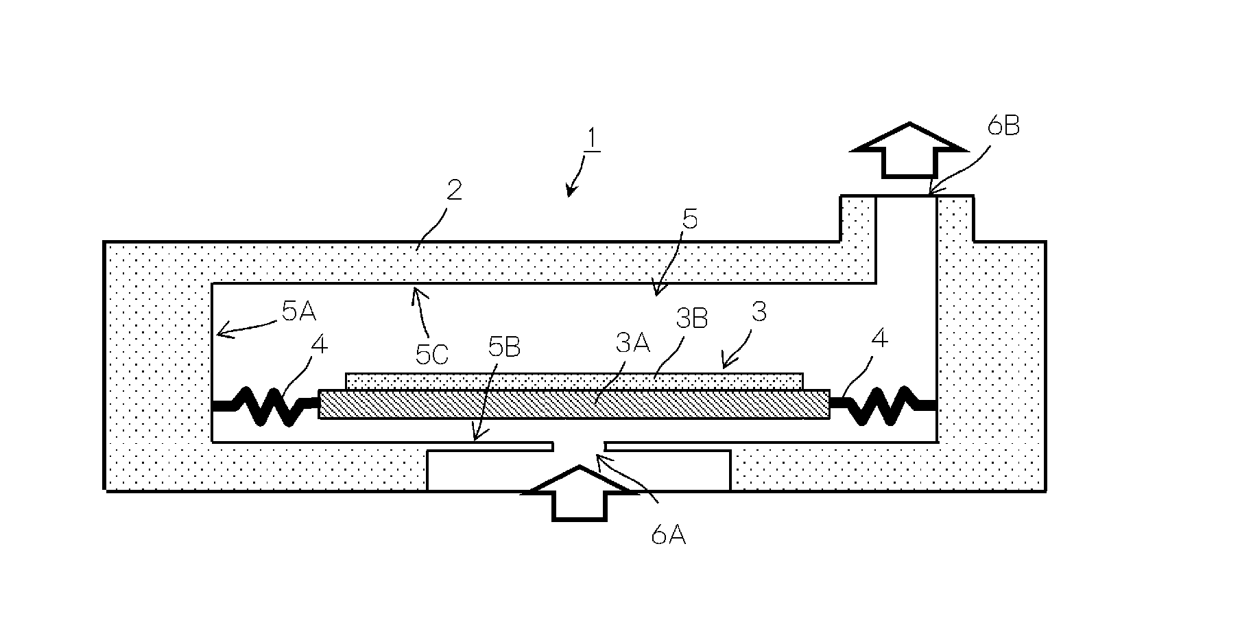 Actuator support structure and pump device