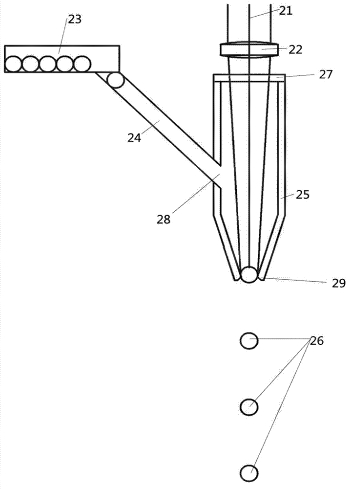 High-melting-point material droplet target generating device for extreme ultraviolet light source