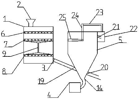 Rice washing wastewater treatment device