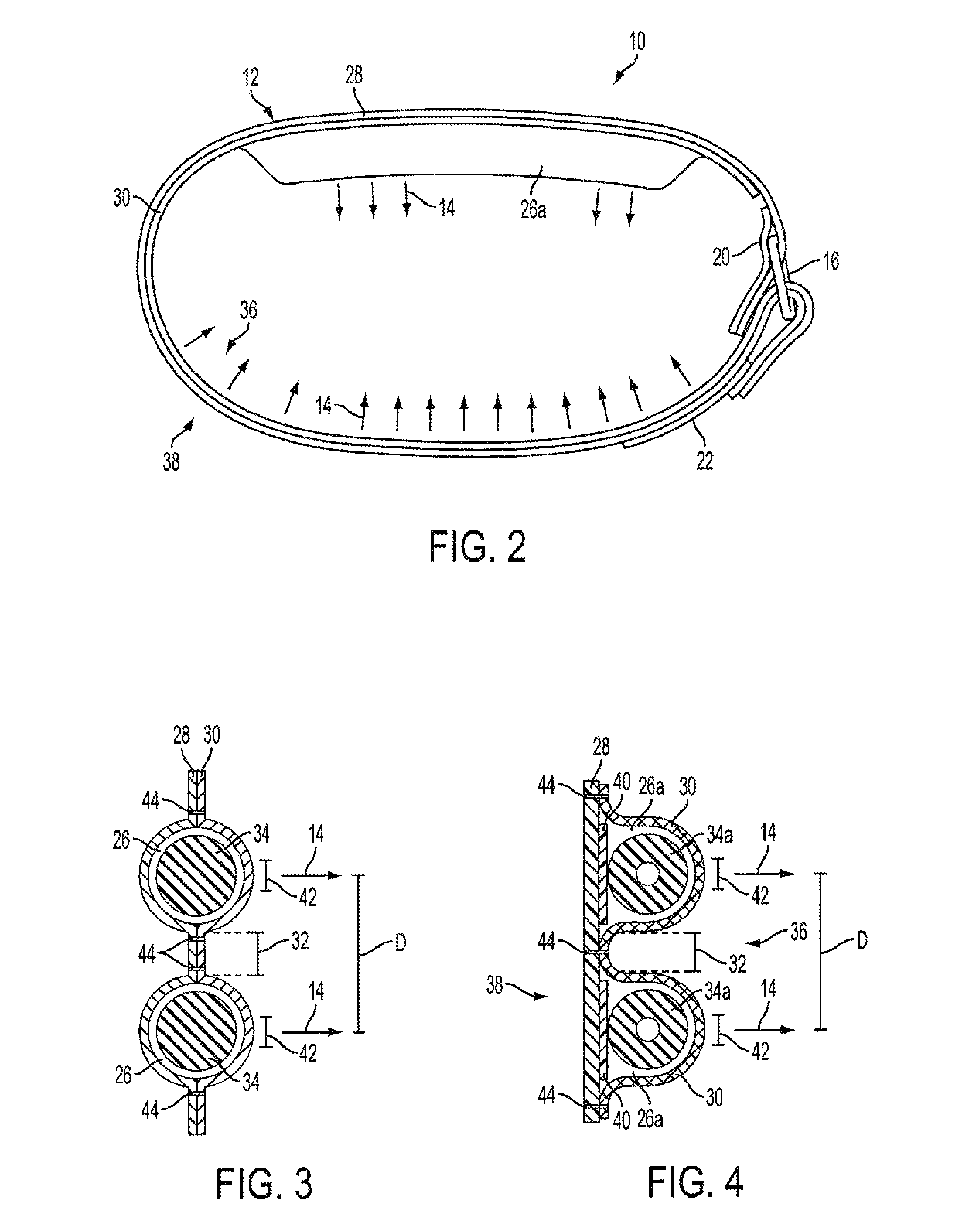 Device and method for applying pressure to mammalian limb