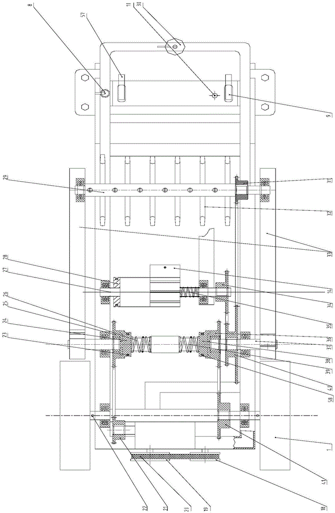 Fertilizer spreading, soil grabbing and soil covering machine