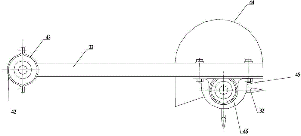 Fertilizer spreading, soil grabbing and soil covering machine