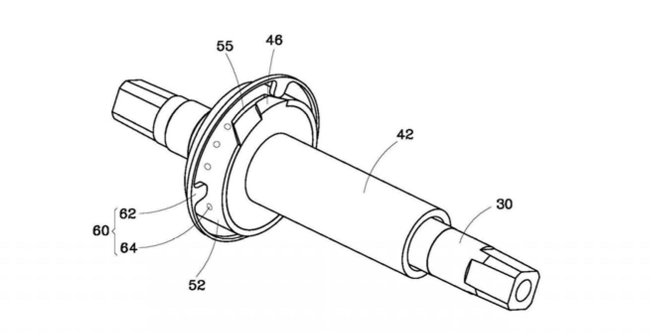 Anticlockwise-rotation braking mechanism of electric bicycle