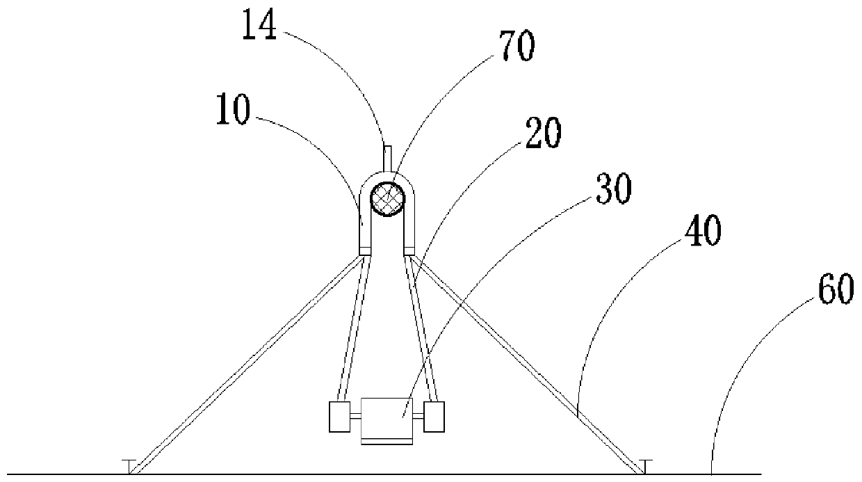 A high-voltage line maintenance combined device and live working method thereof