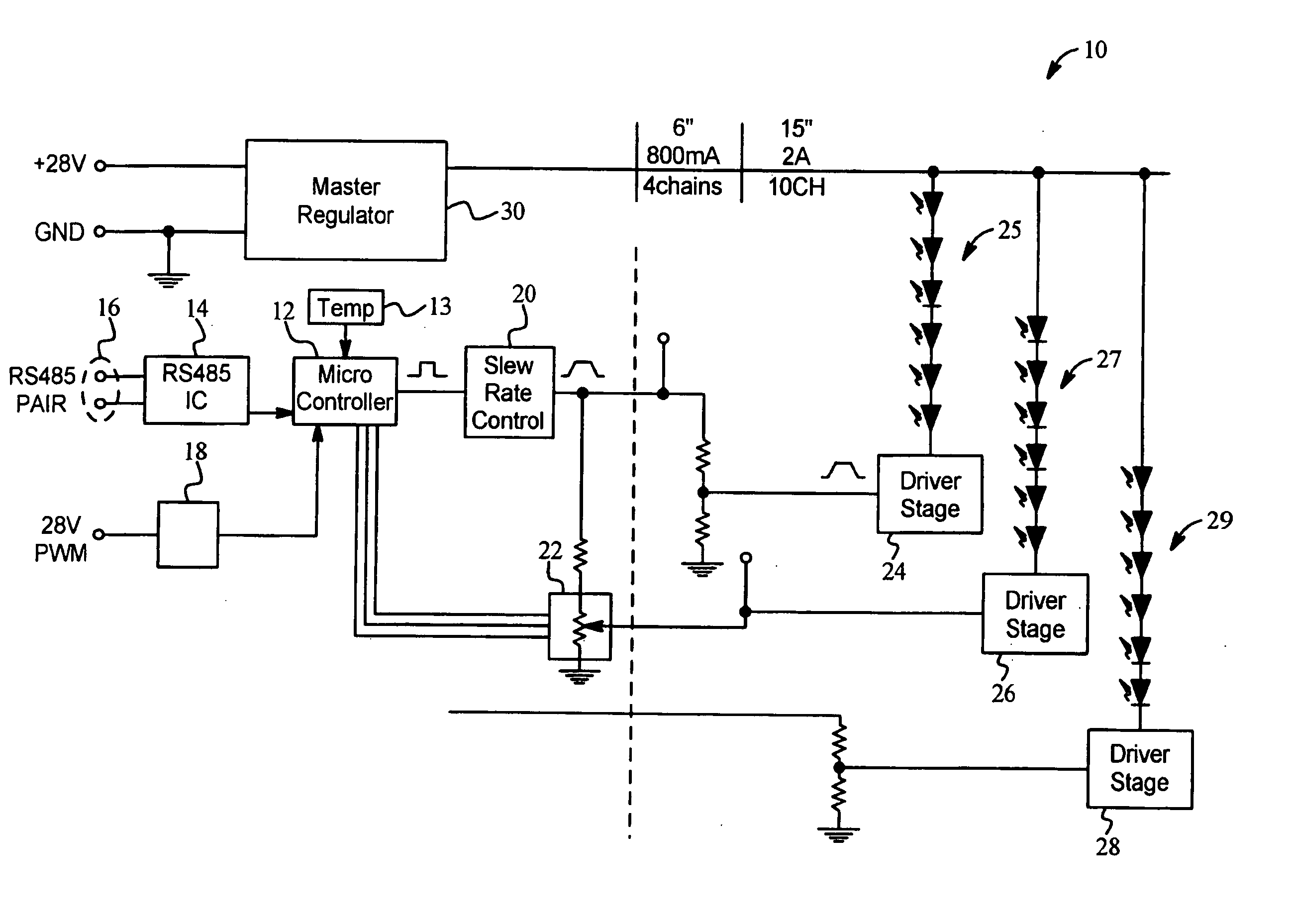 Lighting system and method and apparatus for adjusting same