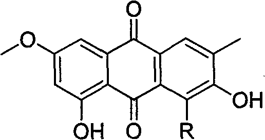 A kind of anthraquinone dimer derivative and its preparation method and application