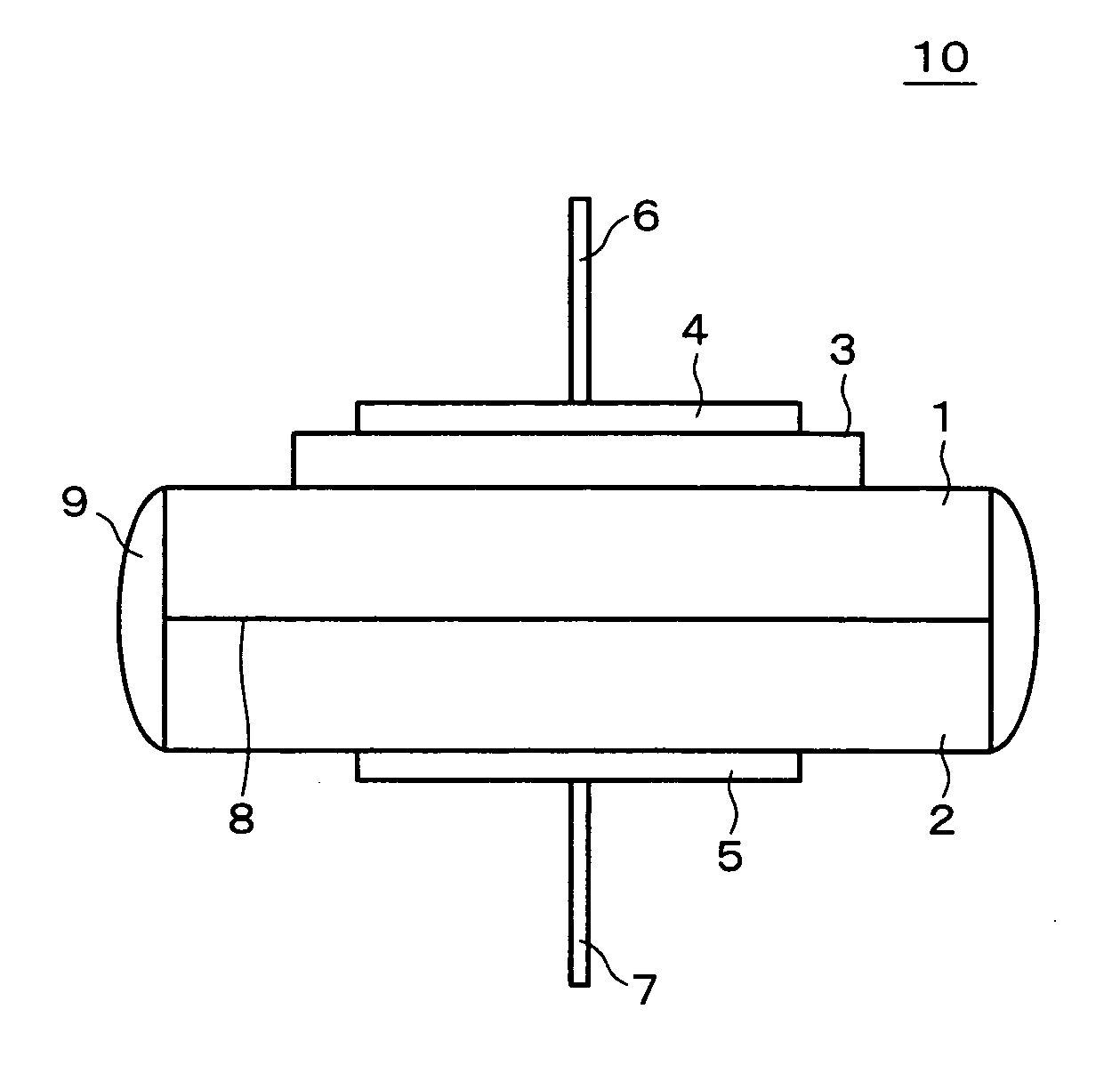 Detecting electrode and nitrogen oxide sensor using the same