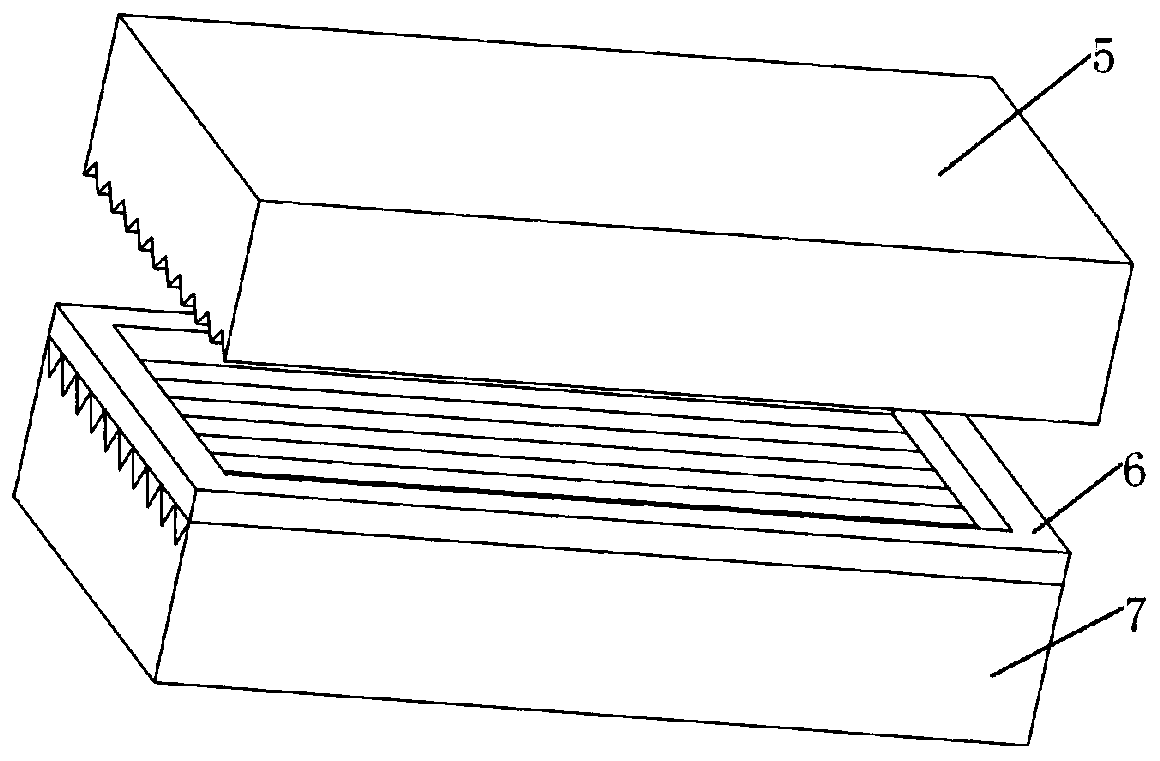 Forming mold and preparation technology for laminated solid propellant