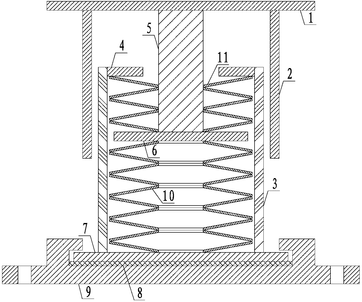 Tension-compression elastic support