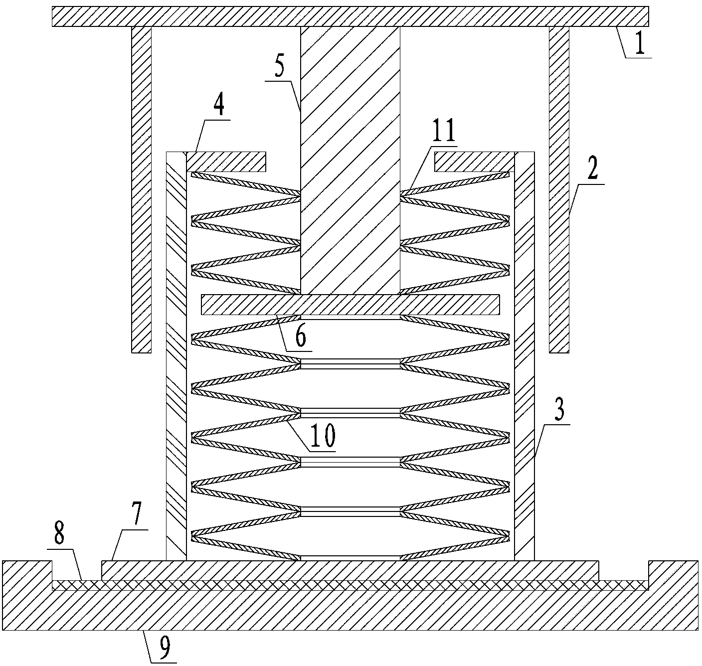 Tension-compression elastic support