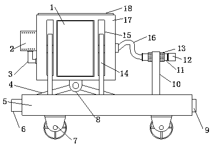 Fruit tree pollination device for agricultural production