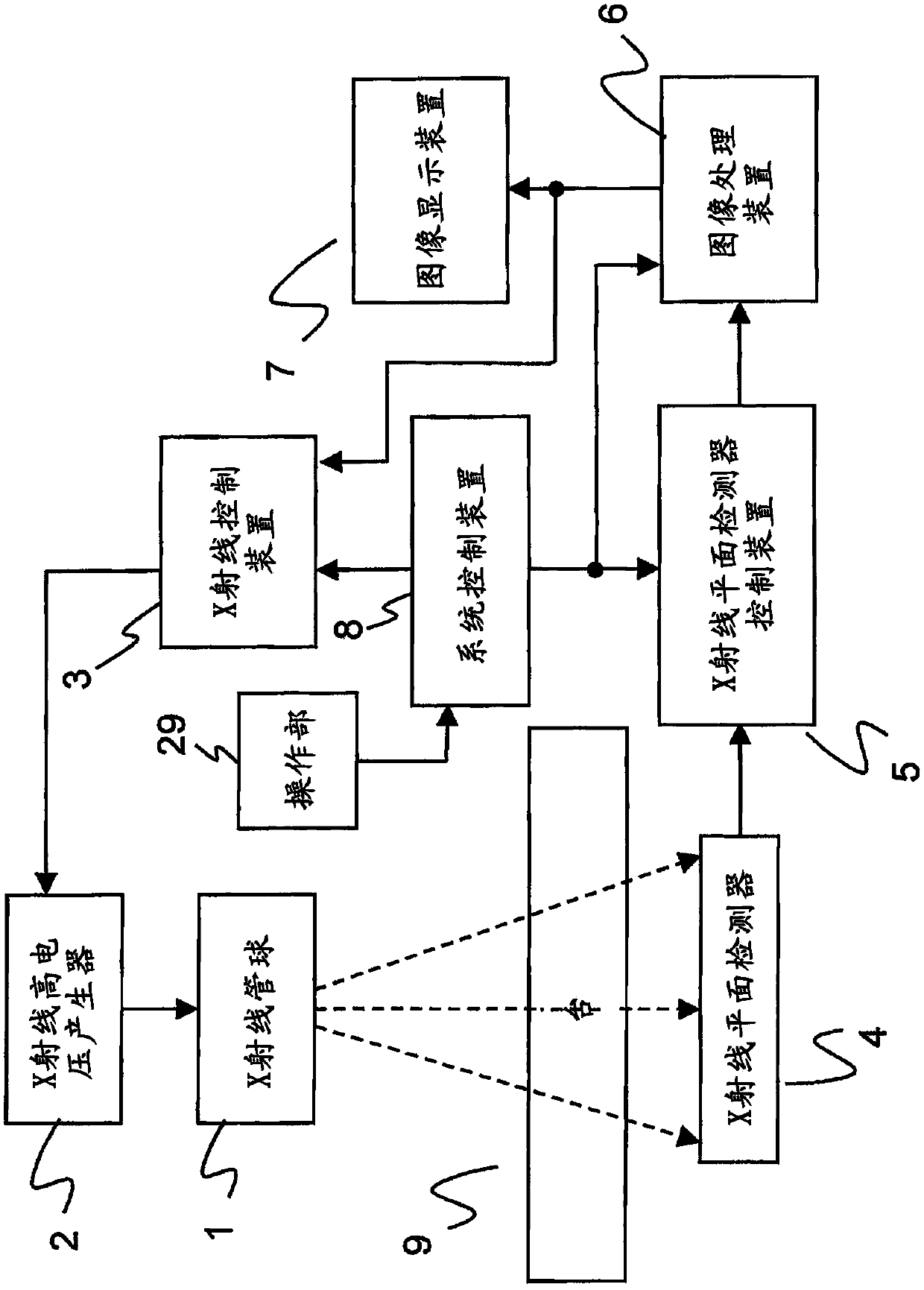 X-ray fluoroscopy device and afterimage correction method for X-ray fluoroscopy images