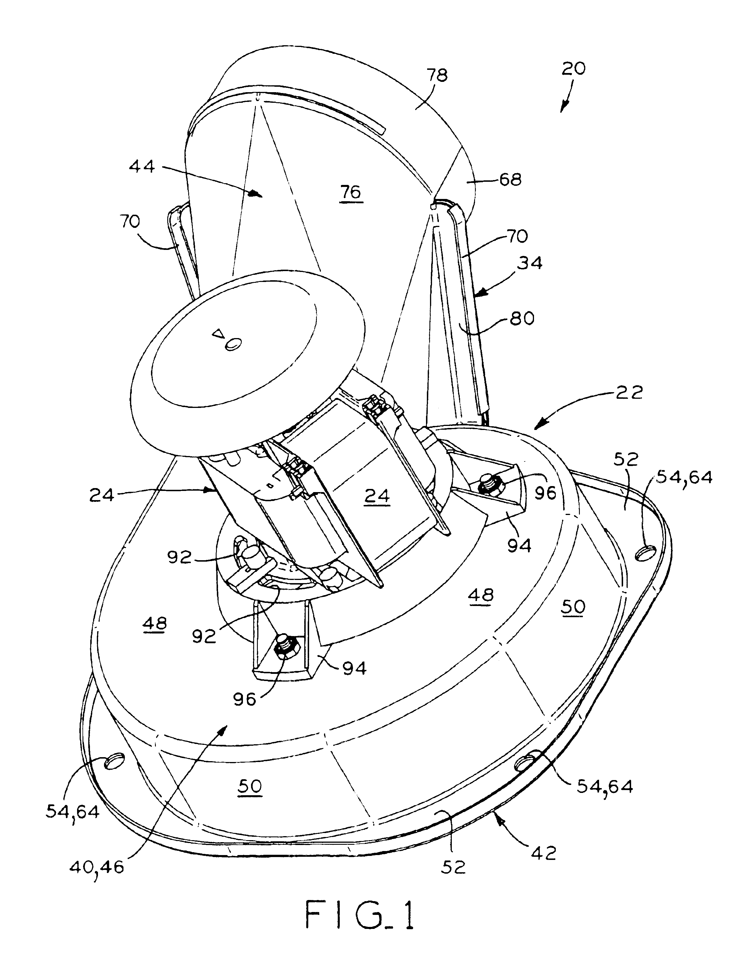 Blower housing for furnace blower assembly