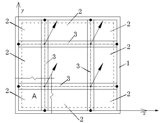 Super-large span variable section double-layer and three-layer prestressed rib beam type net rack and making method