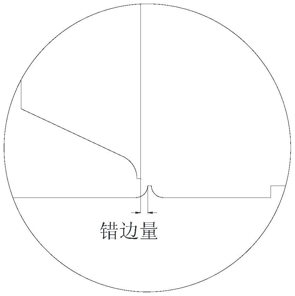 One-side welding and double-side forming method for T-shaped joint of closed supporting structure