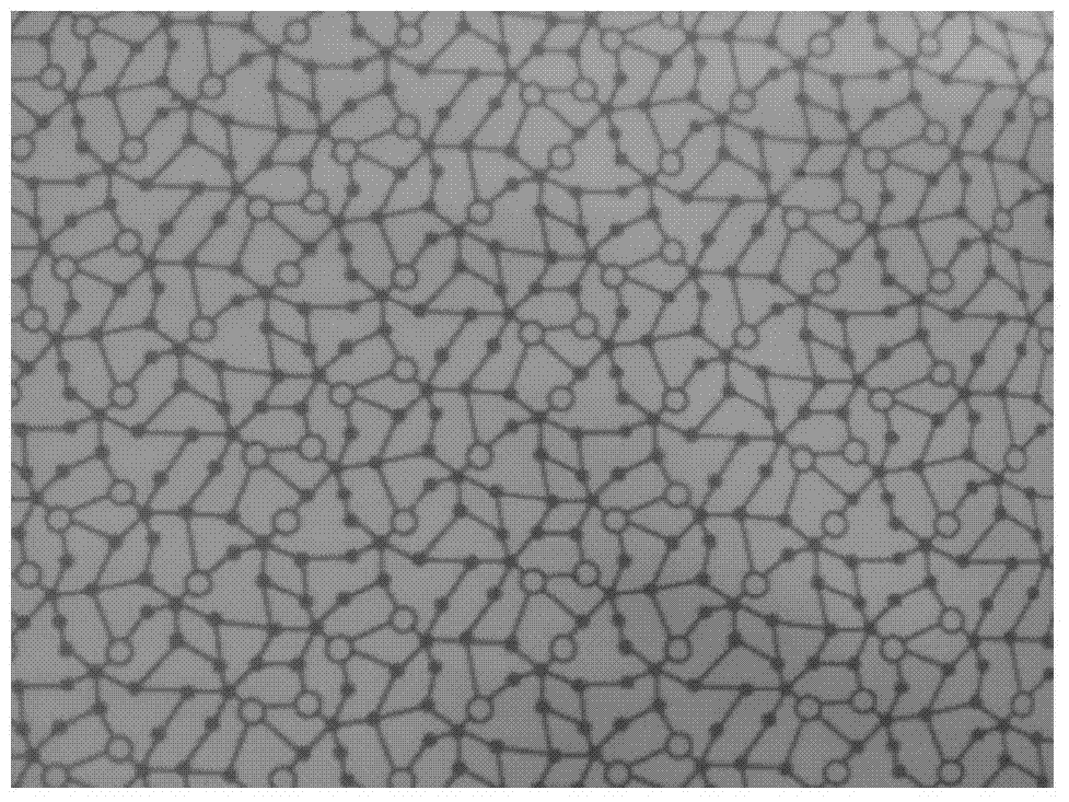 Waterproof and moisture permeable grid printed fabric and preparation method thereof