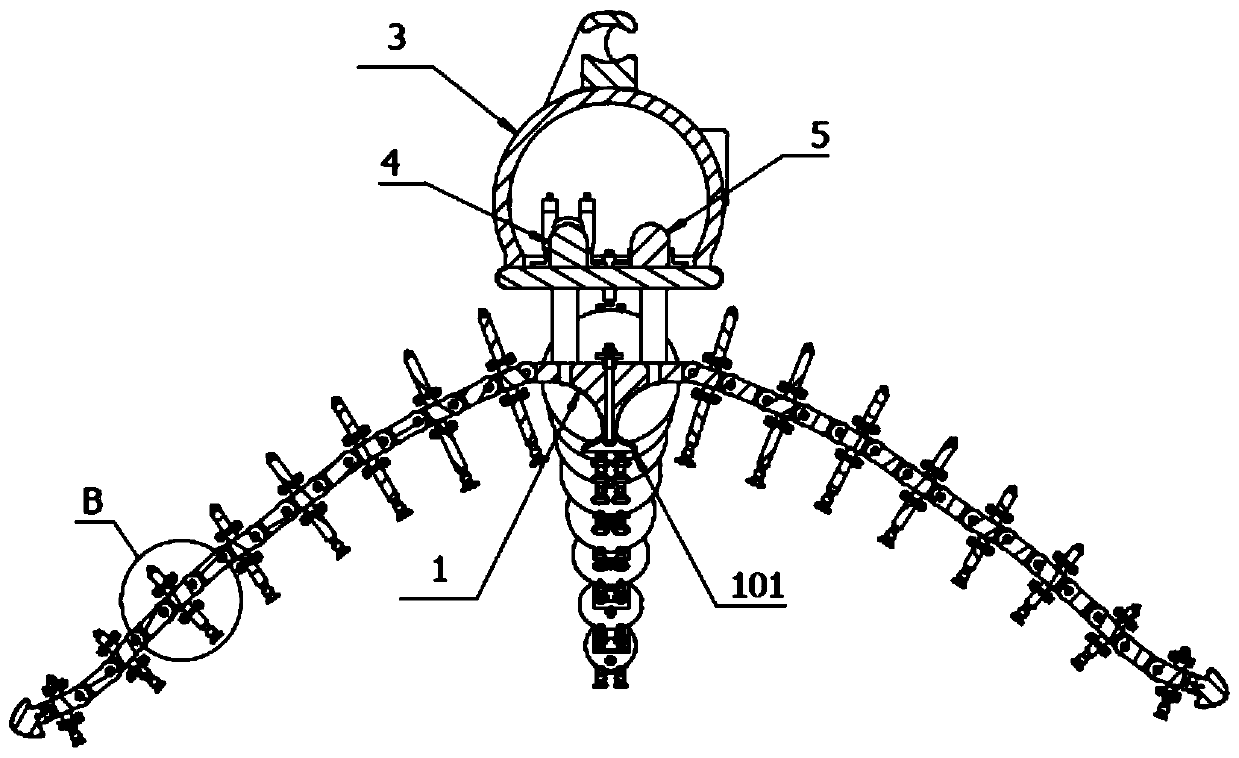 Efficient grabbing method for complicated-shaped object