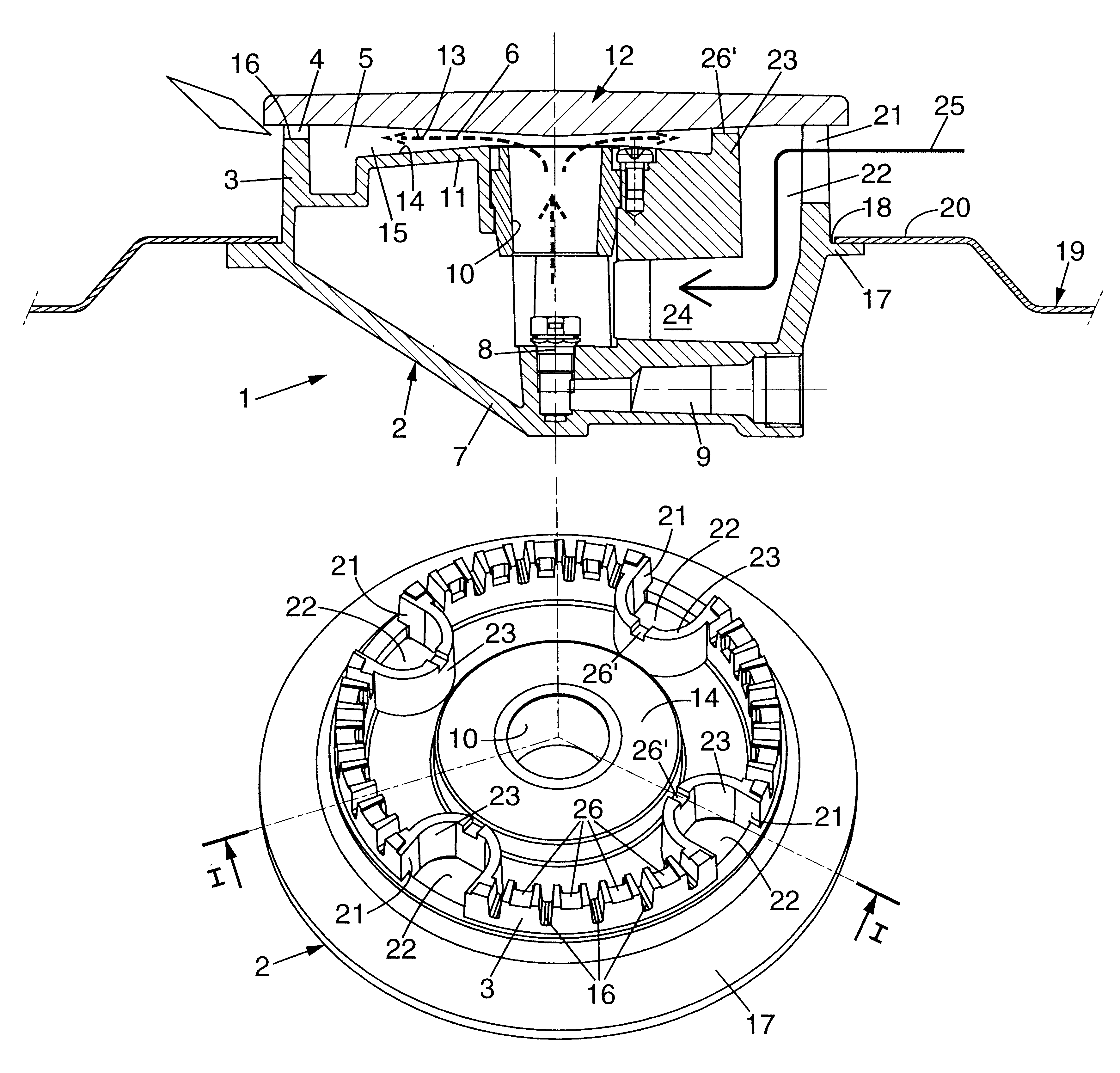 Gas burner of atmospheric type