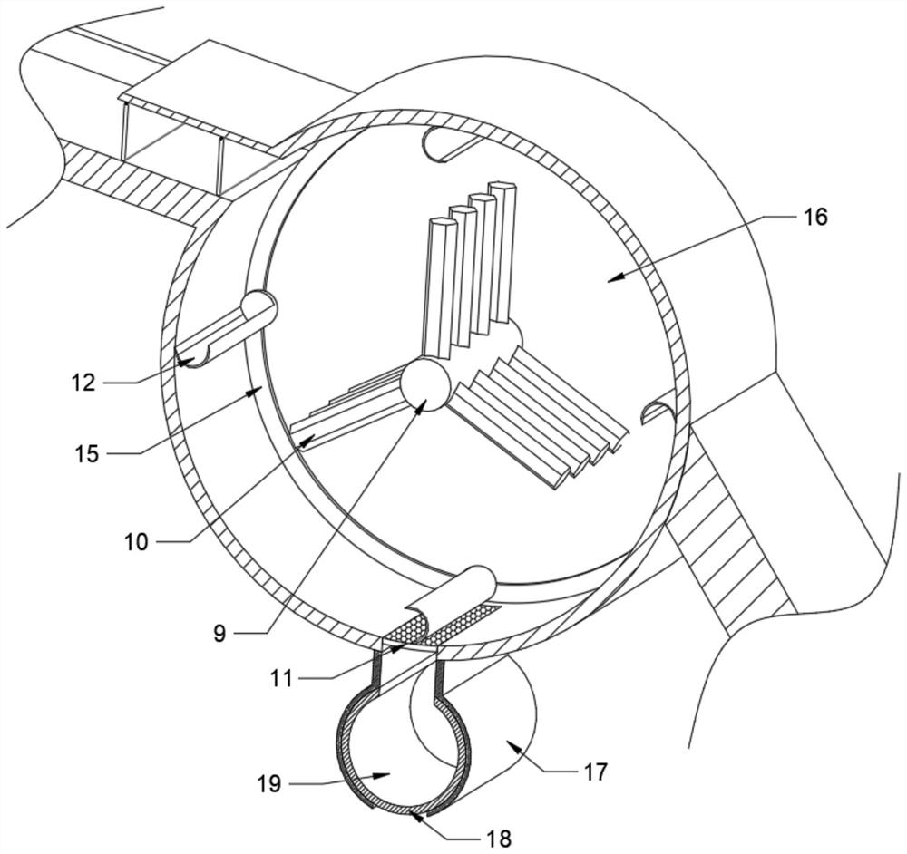 Dust-free crushing device for animal husbandry feed production